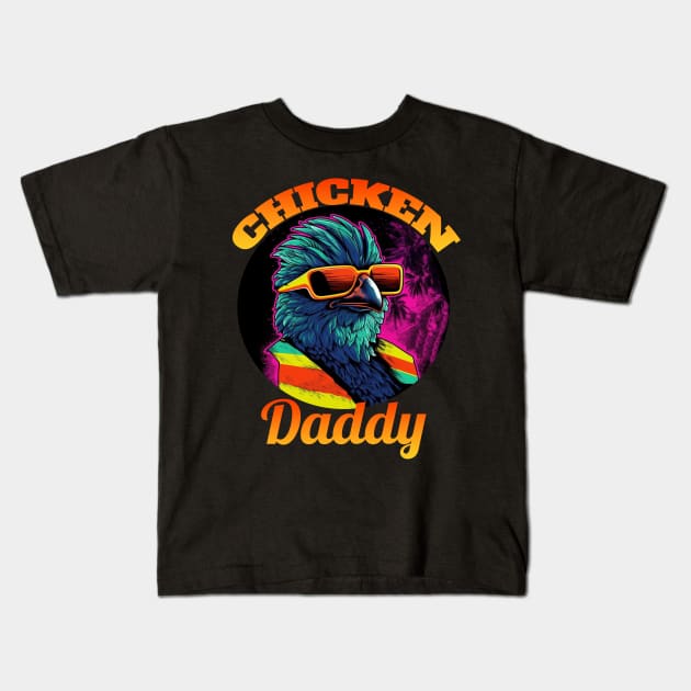 Chicken Daddy Shirt Kids T-Shirt by IncpetionWear